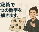 数字が語るあなたの人生設計図｜数秘5項目鑑定します 5つの数字であなただけの取扱説明書がわかる鑑定 イメージ1