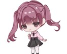 SNS用のミニキャラを描きます 落ち着いた色合いのミニキャラを制作します！ イメージ4