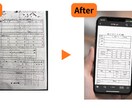 手書きの帳票を一生使える綺麗なPDFに再現します スマホ写真1枚で、ボロボロの帳票を一生使えるPDFへ イメージ2
