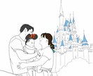 シンプルでおしゃれな似顔絵アイコン描きます アイコンだけでなく結婚式ウェルカムボード、ギフトや思い出にも イメージ3