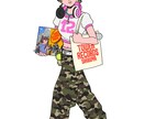 イラスト作成します ポップな人物・動物・背景イラストを制作いたします イメージ3