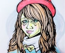 昭和レトロ切り絵風な心のこもった似顔絵描きます 私の似顔絵には愛と心だけは詰まっております！！！！！！！！！ イメージ1