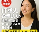 採用ニーズあり採用担当者名のリスト提供します ⭐️即営業可⭐️532件担当者名＆522件メールアドレス付き イメージ1