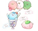可愛いほんわかしたイラスト・挿絵を描きます アイコンや挿絵などオリジナルのキャラクターをデザインします！ イメージ4