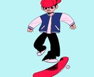 アイコンや動画サムネなどに使えるイラスト描きます ラフは3回まで修正無料！可愛いデフォルメイラストです イメージ4