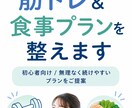 あなた専用の筋トレ＆食事プランを整えます トレーニングと食事の方向性をわかりやすく整理！ イメージ1