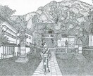 ペン画で細密な風景画を描きます 市販されていない、あなただけのお気に入りの風景 イメージ1