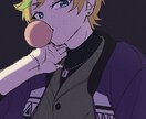 アニメ塗りでシンプルなイラスト描きます 動画サムネや告知、アイコン、プレゼントに イメージ4