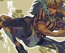 見栄えのするポージングのキャライラストを描きます TRPGや動画で使用できるような、目を引くキャライラスト イメージ1
