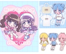 アイドルグッズ、メッセージカード等イラスト描きます 商用利用可！生誕祭やイベントに！推しを可愛くデフォルメ♪ イメージ2
