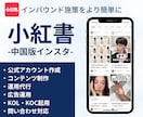 中国SNS「RED（小紅書）の運用を支援します ※公式アカウントの作成代行、投稿作成、運用代行、KOL起用 イメージ1