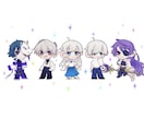 SNSアイコン・立ち絵・デフォルメイラスト承ります 貴方のキャラクターを魅力的に。表情豊かなイラストをお届け！ イメージ6