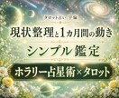 あなたのご質問について1ヶ月間の動きを予測します シンプル解説：ホラリー占星術とタロットで近い未来を読みます イメージ1