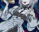 ダークポップなイラスト作成致します Vライバーさん達の1枚絵やアイコンを作成致します！ イメージ4