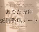 あなた専用❣️感情整理ノート作成します 「なにがつらいのか分からない」あなたへ。心の声と出会うノート イメージ1