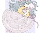 可愛い女の子アイコン描きます 甘ロリ・ガーリー系SNSアイコン制作 イメージ3