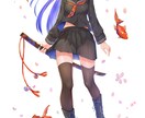 可愛く綺麗なイラストをお描きします キャラクター立ち絵や、綺麗な背景付きの一枚絵等お描きします！ イメージ10