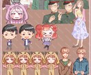 ミニキャラ・SDイラストお描きします 人型2000円～・動物1500円～★安価でご提供致します イメージ3
