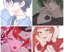SNSアイコン/ヘッダーお描きします 多種多様な雰囲気であなただけのアイコンを制作いたします♪ イメージ2