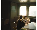 思い出の写真にイラストを溶け込ませます 写真の色調に合わせ人物やペットのイラストを イメージ2