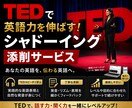 TEDシャドーイング添削します 専用ツール付き・発音とリズムが変わる！ イメージ1