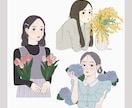 商用利用OK！やわらかな印象のイラスト描きます アイコン、宣伝、挿絵などお気軽にご相談ください⭐︎ イメージ8