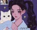 大人可愛いミステリアス✨綺麗SNSアイコン描きます 少しミステリアスで大人っぽい、印象に残る人物イラスト描きます イメージ1