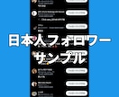 Xツイッター日本人フォロワーを100人〜増やします 【最安】X(旧ツイッター)の日本人100人増加ほぼ減少なし イメージ3