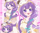 5名様特別価格！シンプル可愛い等身イラスト描きます 一枚絵・MV・アイコン・配信イラスト・記念イラストetc. イメージ2