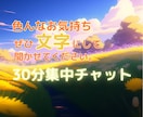 文字で話そう！30分集中チャットします ゆるトークから抱え込んだ話まで、文字にして脳もスッキリ！ イメージ1