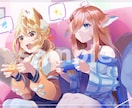 アニメ塗りから厚塗りまで！温かな1枚絵を描きます 配信用サムネやMVイラストなどお任せください” イメージ3
