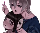 ポップで可愛い女の子を描きます アイコン制作。地雷/量産/V系 イメージ7