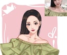 水彩風の似顔絵を描きます お写真を元に似顔絵イラストをお描きします！ イメージ1