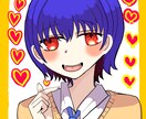 Twitterやインスタで使えるアイコン描きます ポップな色合いが魅力！ケモ耳も選べます！ イメージ1