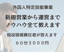 特定技能／新規営業から運営までノウハウ全て教えます 支援機関2社をゼロから立ち上げた現役事業責任者が支援します！ イメージ1