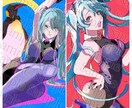 プロが【歌ってみた】【MV】【サムネ】描きます 危うい美しさには誰にも負けない イメージ1