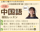 本編) 【月額】中国語の個別レッスンをいたします 上海５つ星ホテル勤務経験者が中国語を教えます！ イメージ1