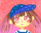 クレヨンで似顔絵アイコンかきます かわいいクレヨンのゆるふわキラキラタッチ イメージ3