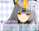 Vtuber用キャラデザ～モデリングまで作成します 上半身こみこみ価格のハイクオリティーモデル！ イメージ1