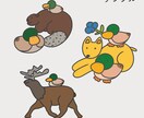 SNSアイコンやブログ挿絵を描きます のんびりした表情の動物を SNSアイコンやブログに！ イメージ3