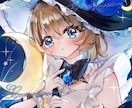 商用利用OK！キラキラかわいい胸像を描きます 簡単背景込み、複雑な衣装や装飾も追加料金なしで対応します! イメージ1