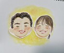 クレヨンでふんわり柔らかい似顔絵を描きます ウェディングやプレゼントにいかがでしょうか？ イメージ1