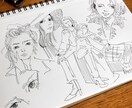 3月31日まで限定！シンプルお洒落な似顔絵描きます SNS等のアイコンに、オリジナルのイラストいかがですか♪ イメージ3