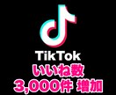 TikTok いいね数を3000件増やします SNSの宣伝・拡散はおまかせください！ イメージ1