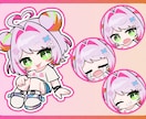 SDミニキャラ 表情差分3種セット描きます シンプルで使いやすいミニキャラ！配信やアイコンにも◎ イメージ3