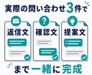 ChatGPTで問い合わせ返信文を一緒に作ります 実例3件で返信・確認・提案文まで完成 イメージ2