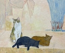 ペットの写真から、水彩画を手描きします 一般社団法人光風会で猫の絵を描いてきた作家が作品を制作します イメージ3