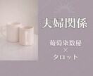数秘術✦夫婦関係診断｜相性を見直し関係を改善します 夫婦のすれ違い・心の距離を読みパートナーとの関係を再構築 イメージ1