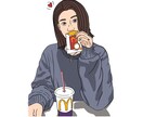 最高の似顔絵描きます カップル・友達アイコンや記念日のお祝いに イメージ3