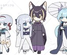 2〜5頭身くらいの可愛いイラストを描きます 可愛らしいデフォルメイラスト！ イメージ2